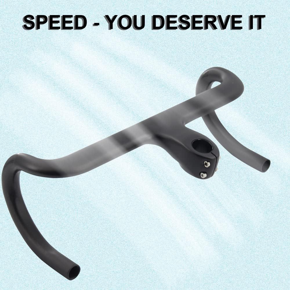 Carbon Integrated Road Bike Handlebar 420x90mm UD Matte - Gomix Brands Outlet