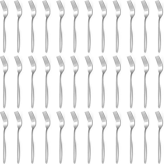 Gymdin 36‑Piece Stainless Steel Dinner Fork Set - Gomix Brands Outlet