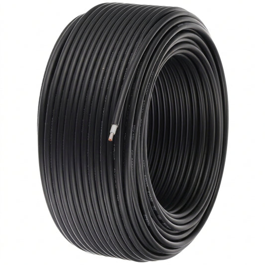 Solar Wire 10AWG 229ft Sunlight-Resistant Extension Cable - Black