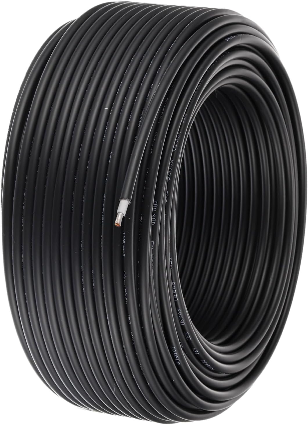 Solar Wire 10AWG 229ft Sunlight-Resistant Extension Cable - Black
