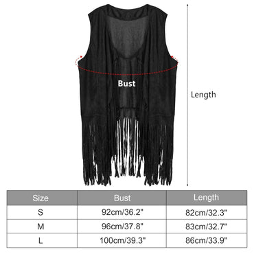 Western Cowgirl Costume Set with Fringe Vest, Hat, Sunglasses, Bandana - Gomix Brands Outlet