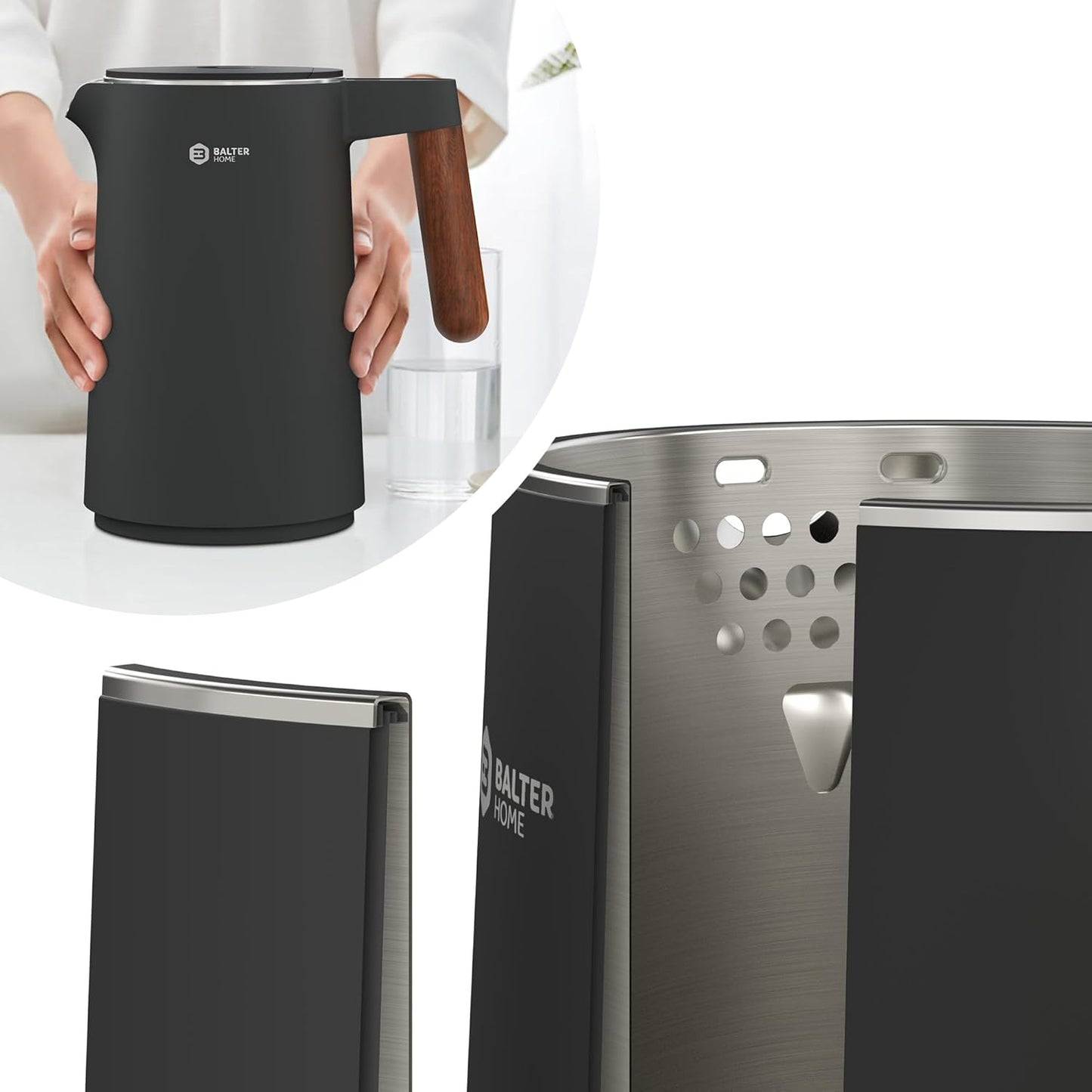 Balter 1.5L Stainless Steel Kettle with 7 Temperature Settings