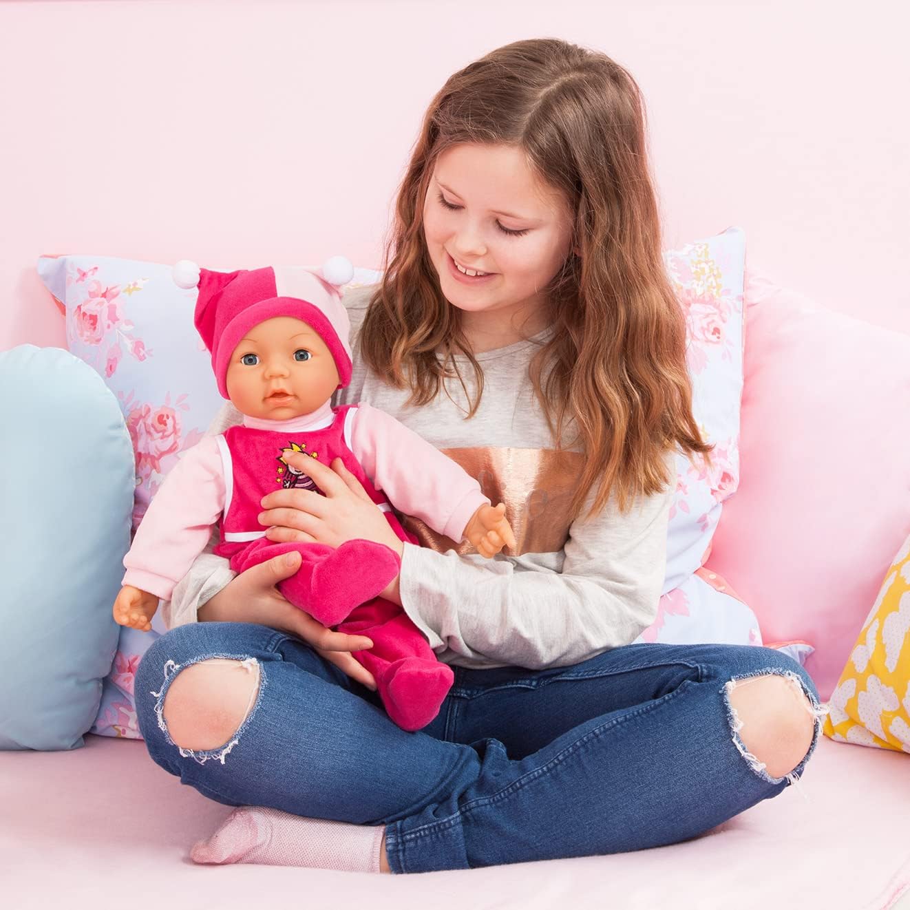 Bayer Design Hello Baby Functional Doll 46cm Soft Body