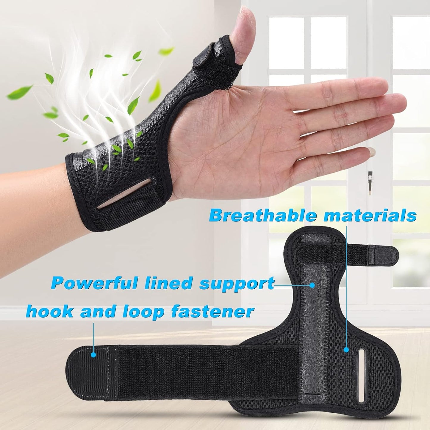 Adjustable Breathable Thumb Spica Splint for Wrist Support and Pain Relief