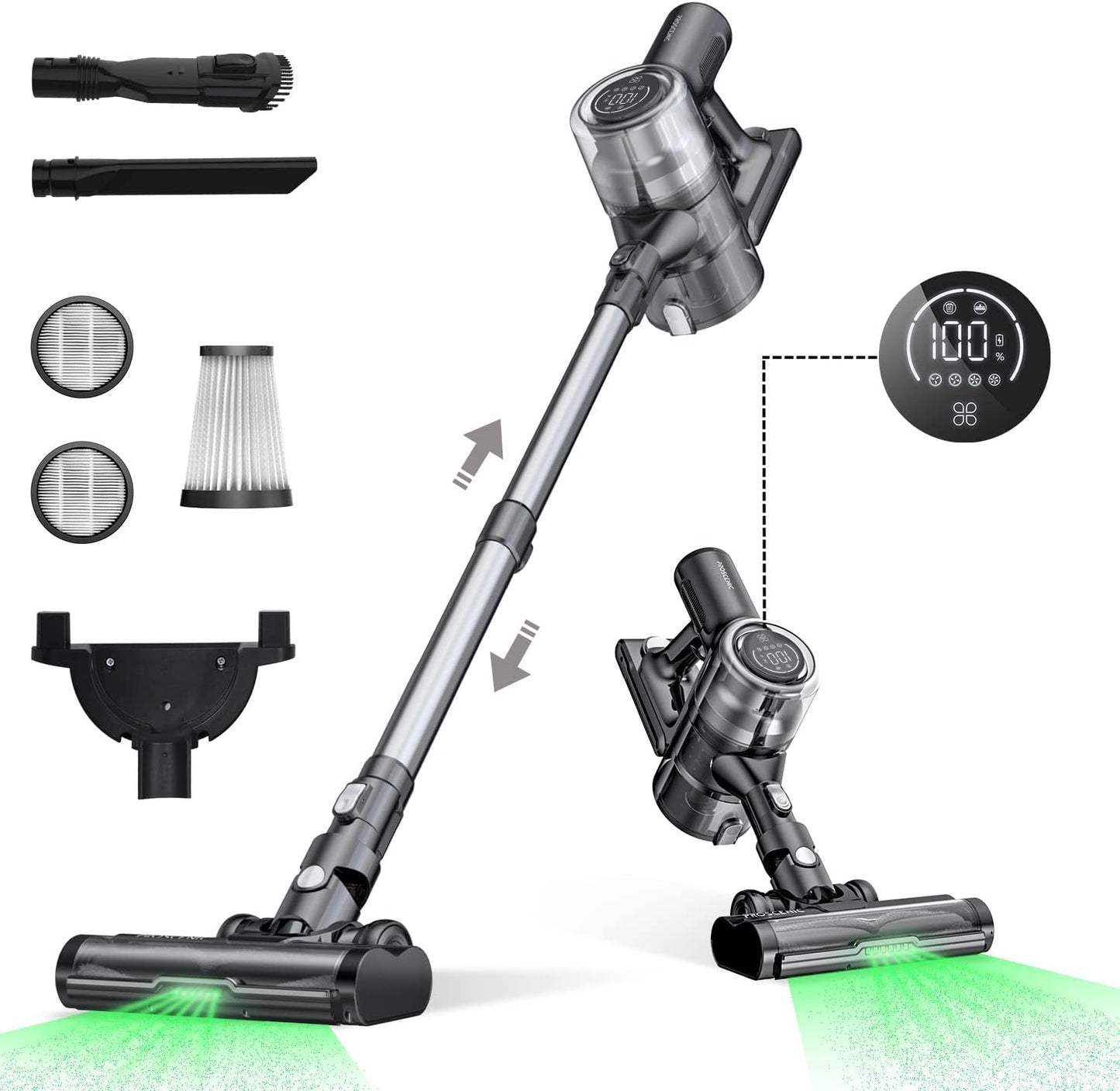 Proscenic P12 Cordless Vacuum Cleaner 33 KPa Suction