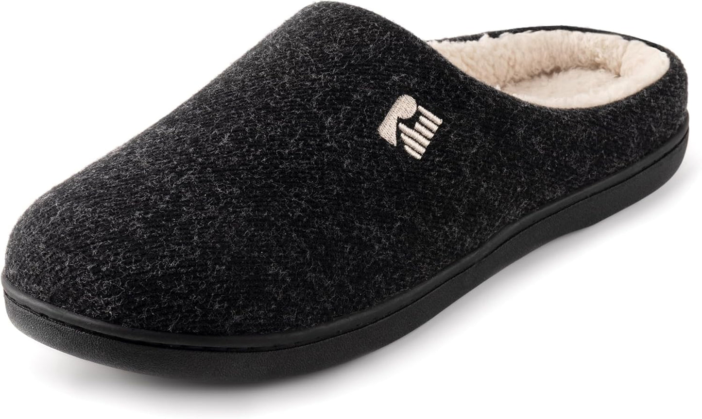 RockDove Men's Two-Tone Sherpa Slipper Set Size 10.5