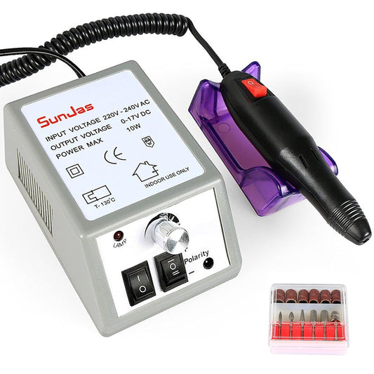 SunJas 20,000 RPM Electric Nail Cutter for Manicure & Pedicure