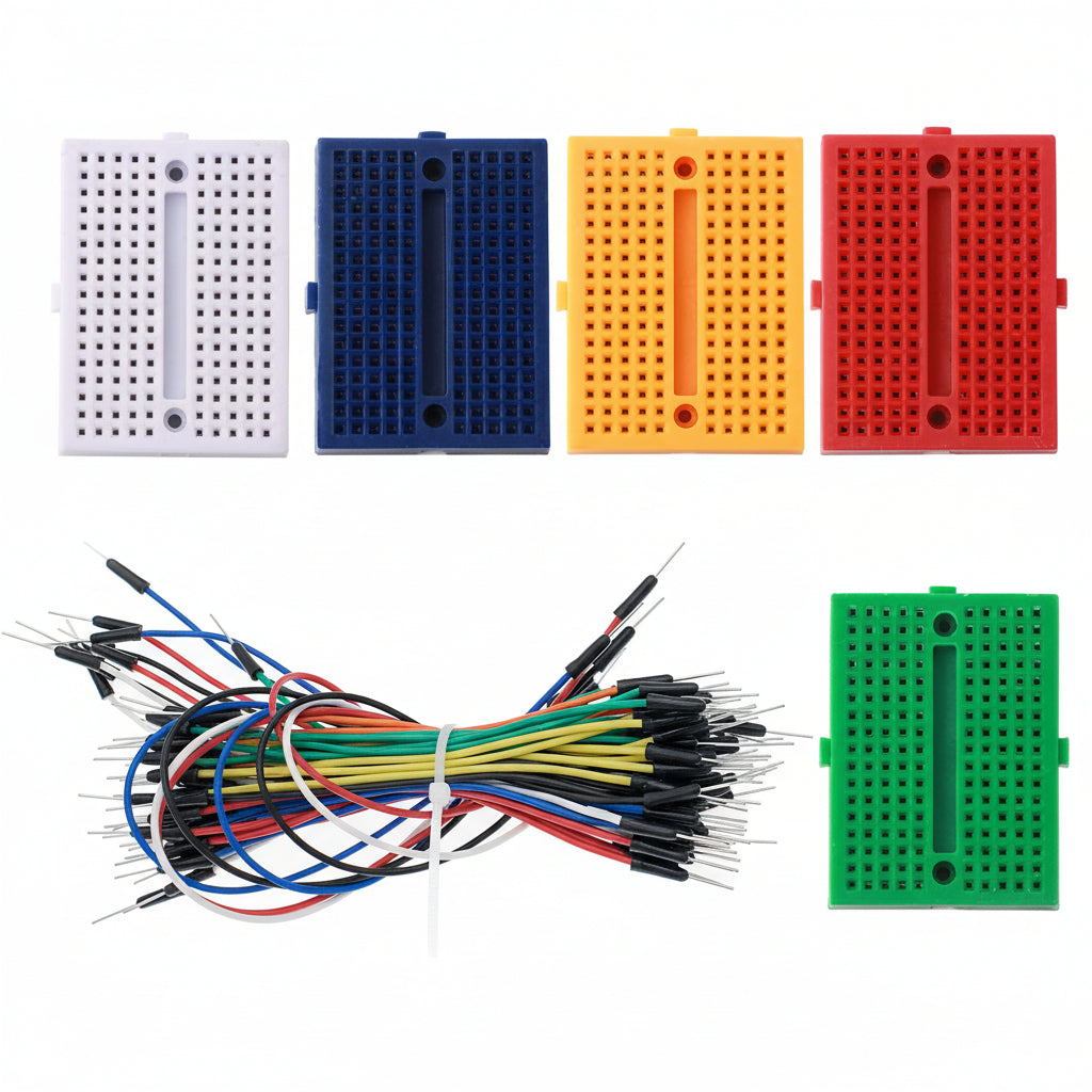 Mini Breadboard SYB-170 170-Point Solderless Prototype Board with Jumper Wires