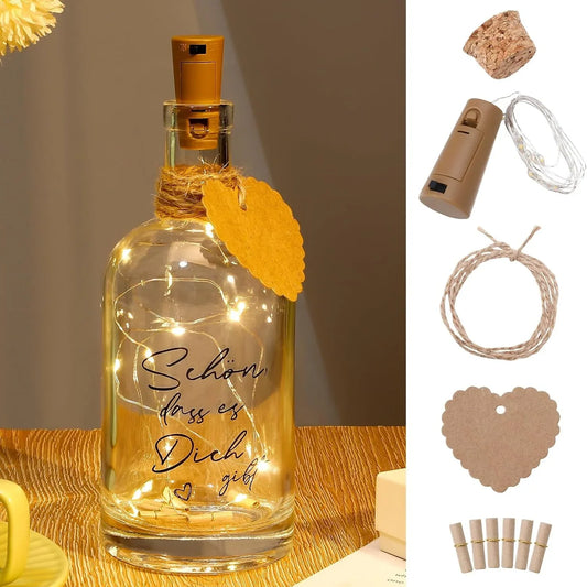 LED Bottle Light with Cork Stopper – Warm White Glow - Gomix Brands Outlet