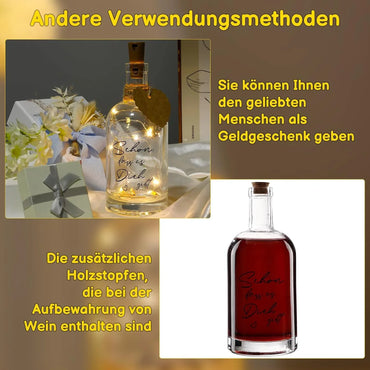 LED Bottle Light with Cork Stopper – Warm White Glow - Gomix Brands Outlet