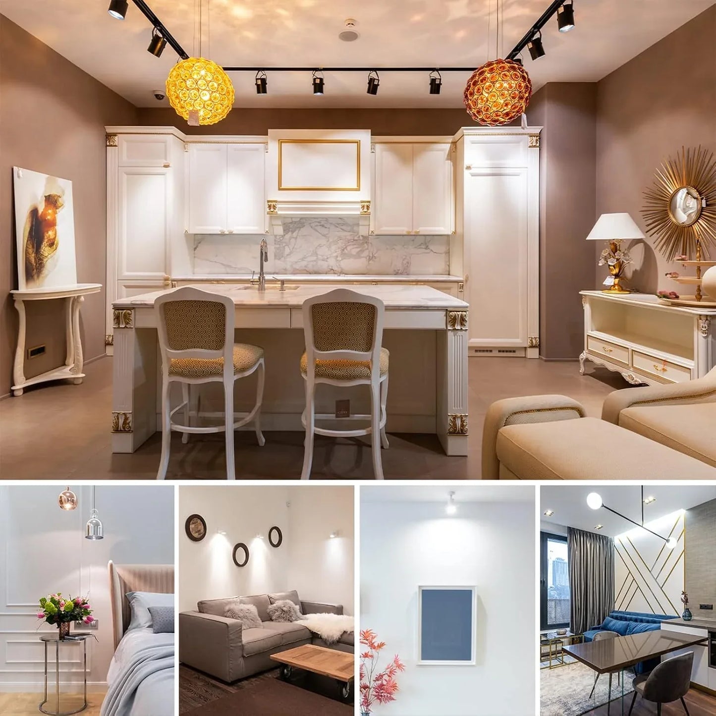 REYLAX GU10 LED Color Changing 6W Dimmable RGB Bulb 4-Pack - Gomix Brands Outlet