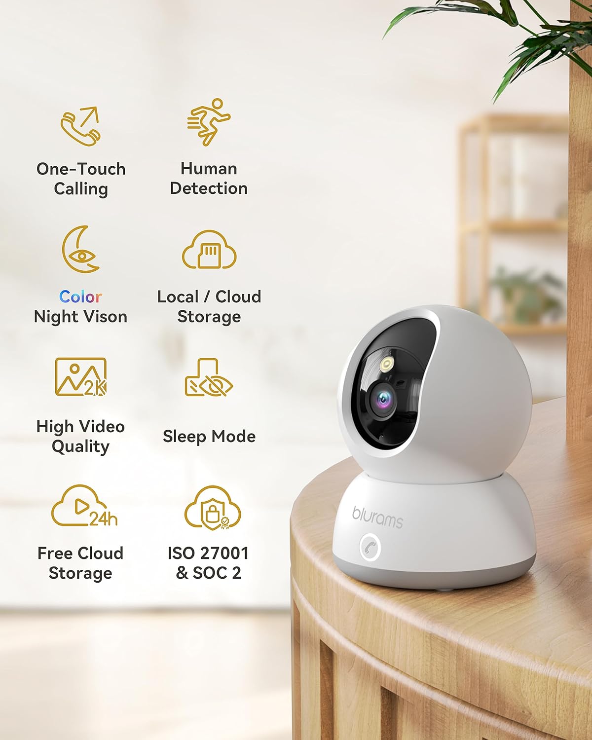 Blurams 2K Pet Camera