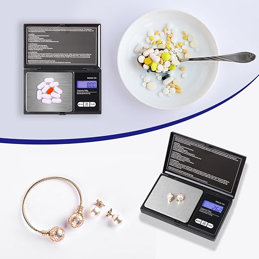 Vinabo Gram Scales Precision Scales 0.01 g Scales Gram 700g/0.01g