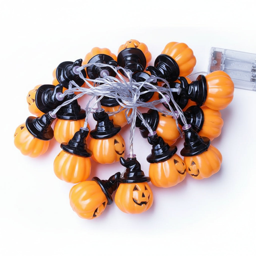 CJBHSD JJ418BHD10022 LED Halloween Pumpkin String Lights Waterproof