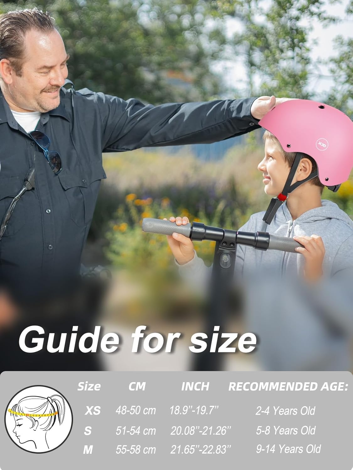 XJD Adjustable Lightweight Toddler Kids Bike Helmet, Cycling Safety Gear Ages 1-5