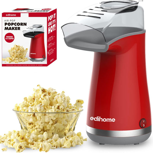 Edihome Popcorn Maker 1200W with Measuring Spoon