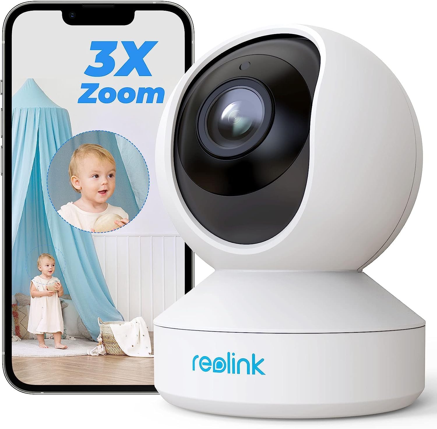 Reolink E1 Zoom 5MP PTZ Indoor Dual-Band WiFi 3X Optical Zoom Security Camera