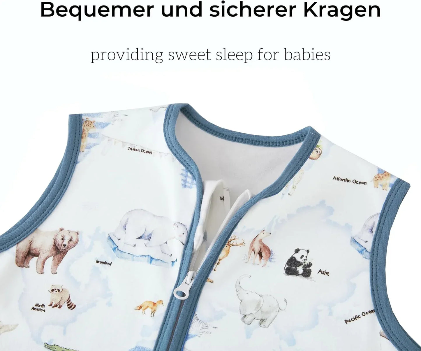 Chilsuessy Baby Sleeping Bag with Feet 1.5 TOG Cotton Wearable Blanket for Toddlers - Gomix Brands Outlet