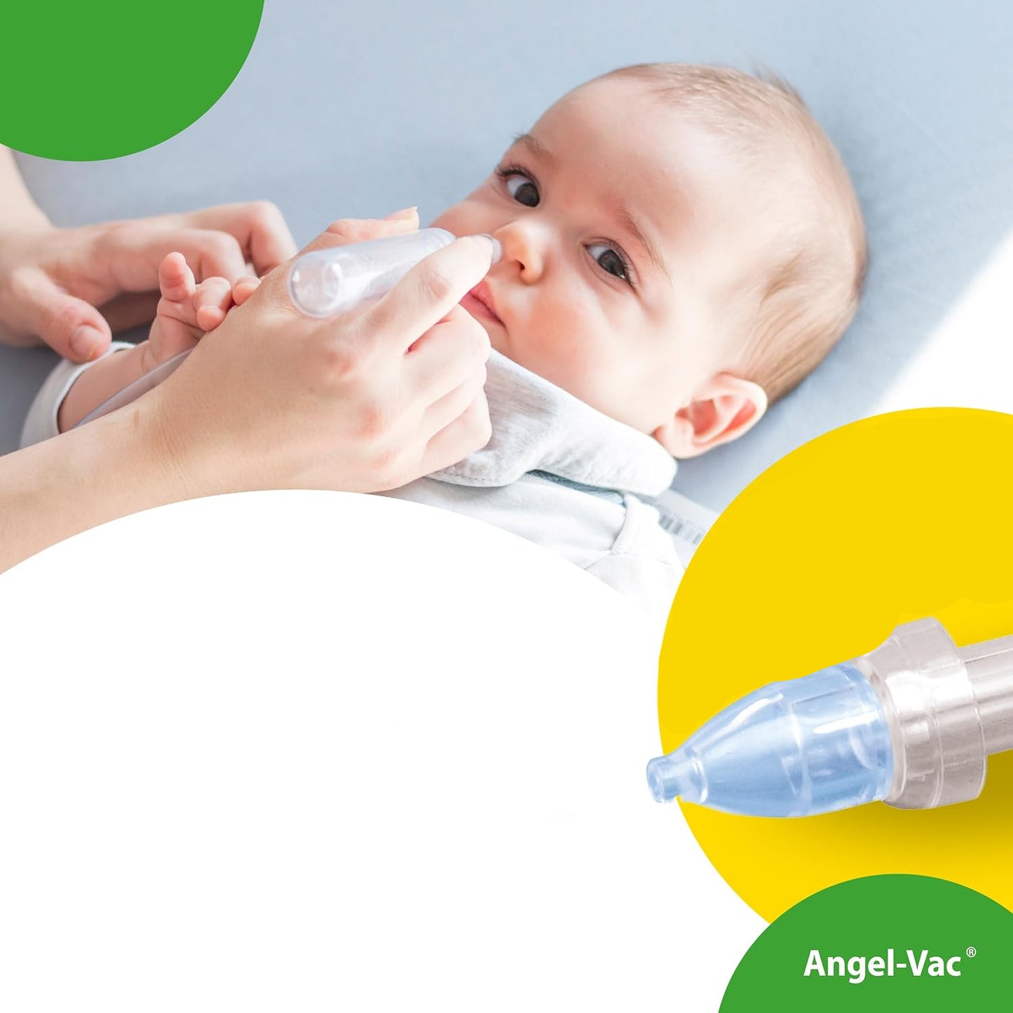Angel-Vac Baby Nasal Aspirator – Gentle, Effective Relief for Congested Noses