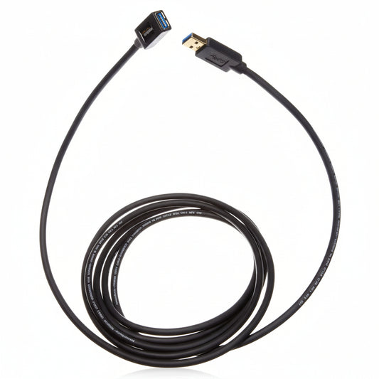 Amazon Basics USB-A 3.0 Extension Cable, 4.8Gbps High-Speed, Male to Female Gold-Plated Connectors, 3 m, Black