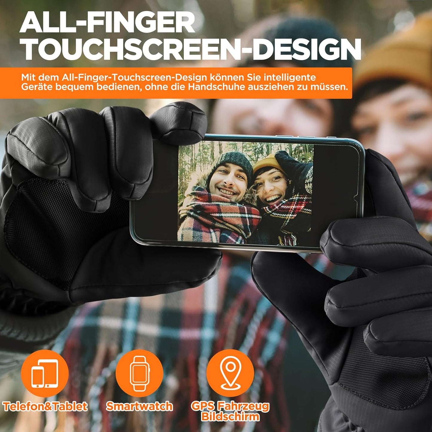 Rivmount Waterproof Winter Gloves – Touchscreen Warm Ski Cycling