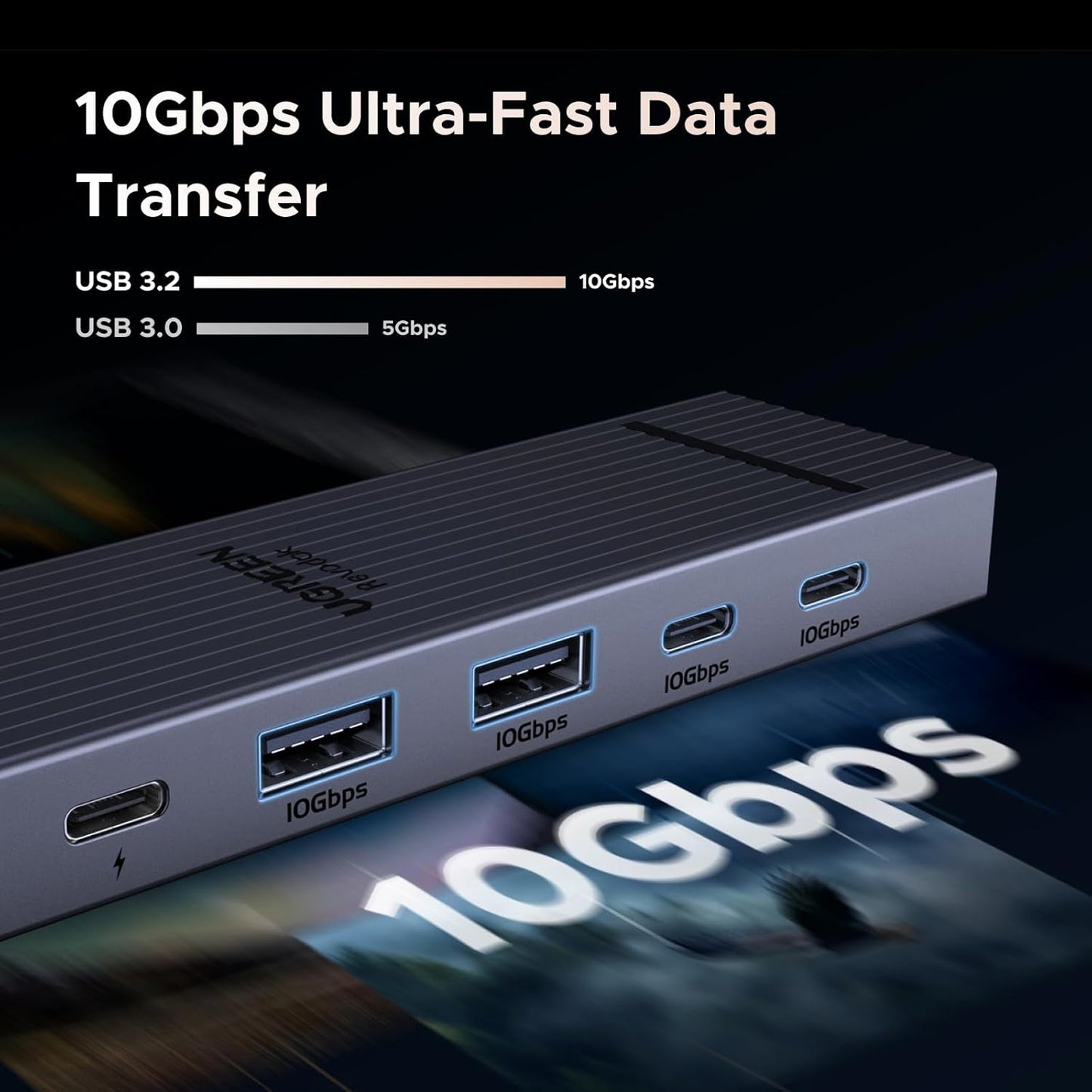 UGREEN Revodok Pro 106 6-in-1 USB‑C Hub with 4K HDMI