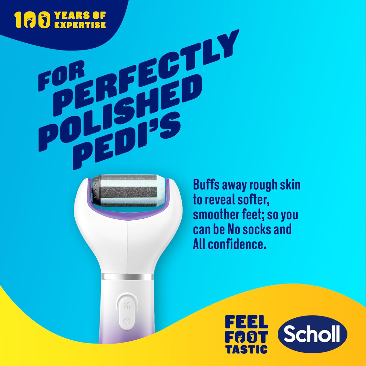 Scholl ExpertCare 2-in-1 Electric Foot File Dual Speed Remover