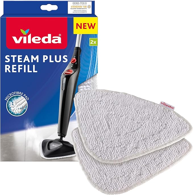 Vileda Steam Mop Replacement Pads 2-Pack