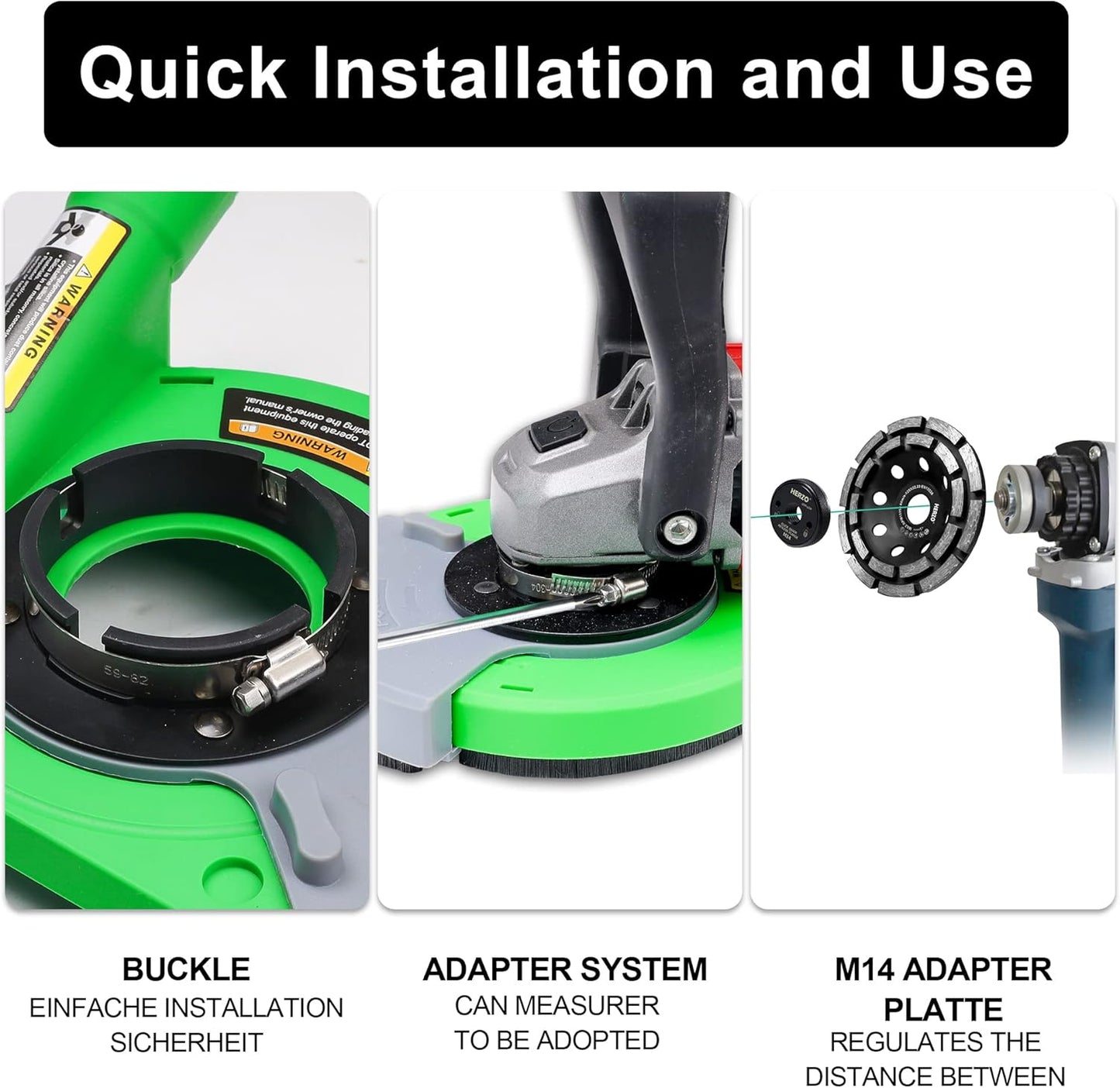 Diment Power Suction Hood for Angle Grinders