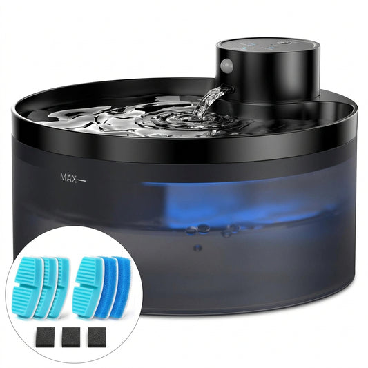 GIOTOHUN Wireless Cat Drinking Fountain 3.2L Black