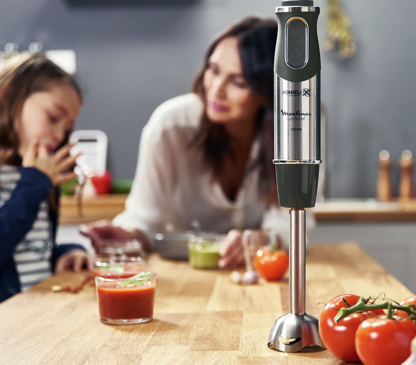 Moulinex Quickchef 3-in-1 1000W Immersion Blender with 0.8L Cup