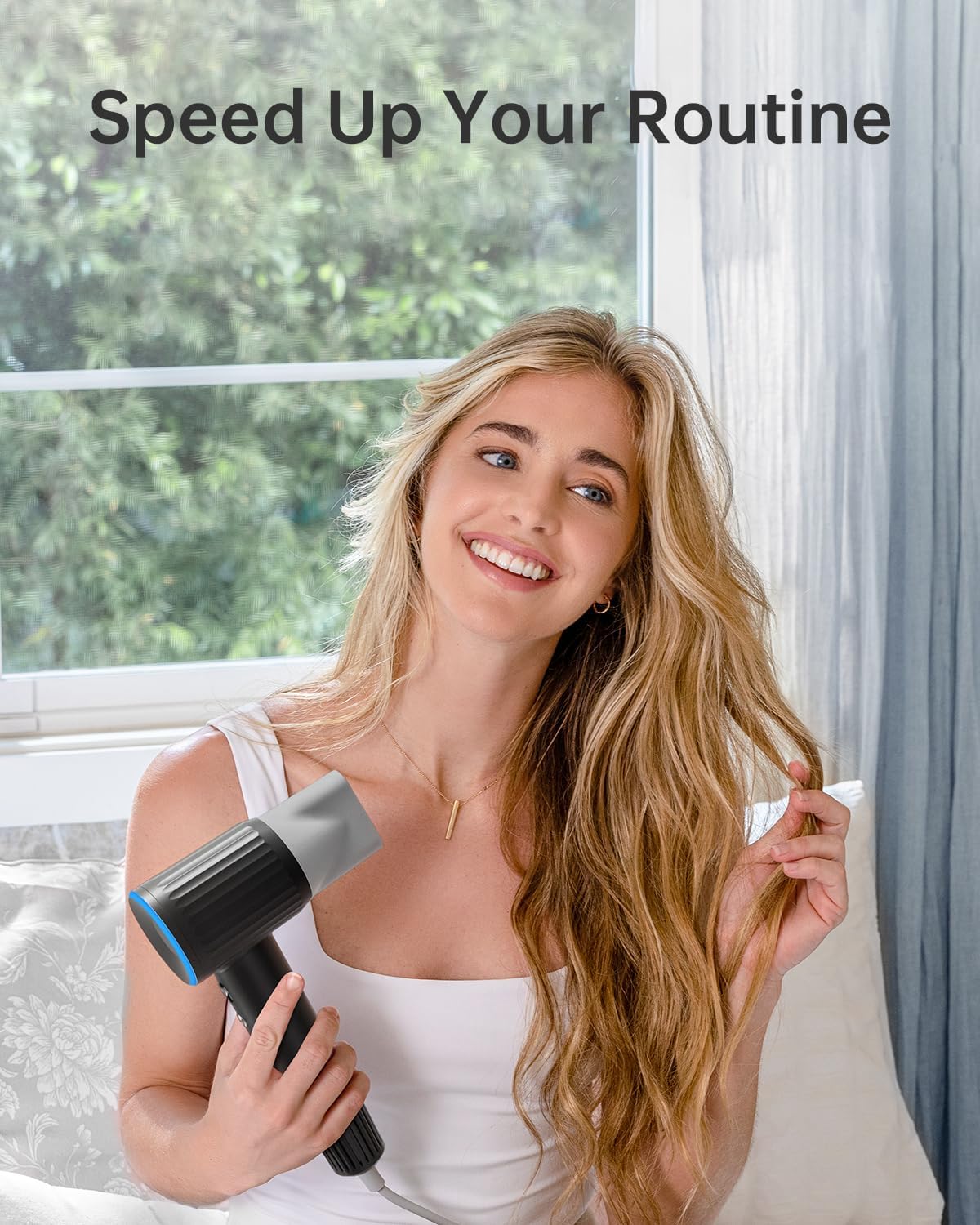 Laifen Retro High-Speed Ionic Hair Dryer with 110,000 RPM Motor for Fast Drying