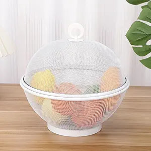Metal Mesh Fruit Basket with Lid - Livarno