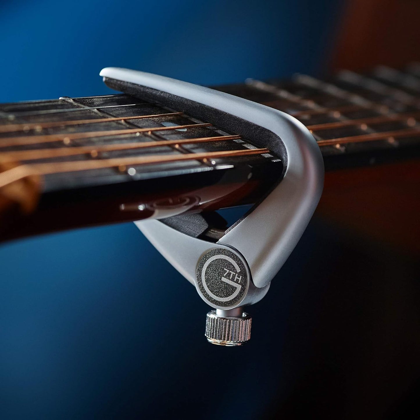 G7th Newport Steel-String Silver Capo – Low Profile Precision