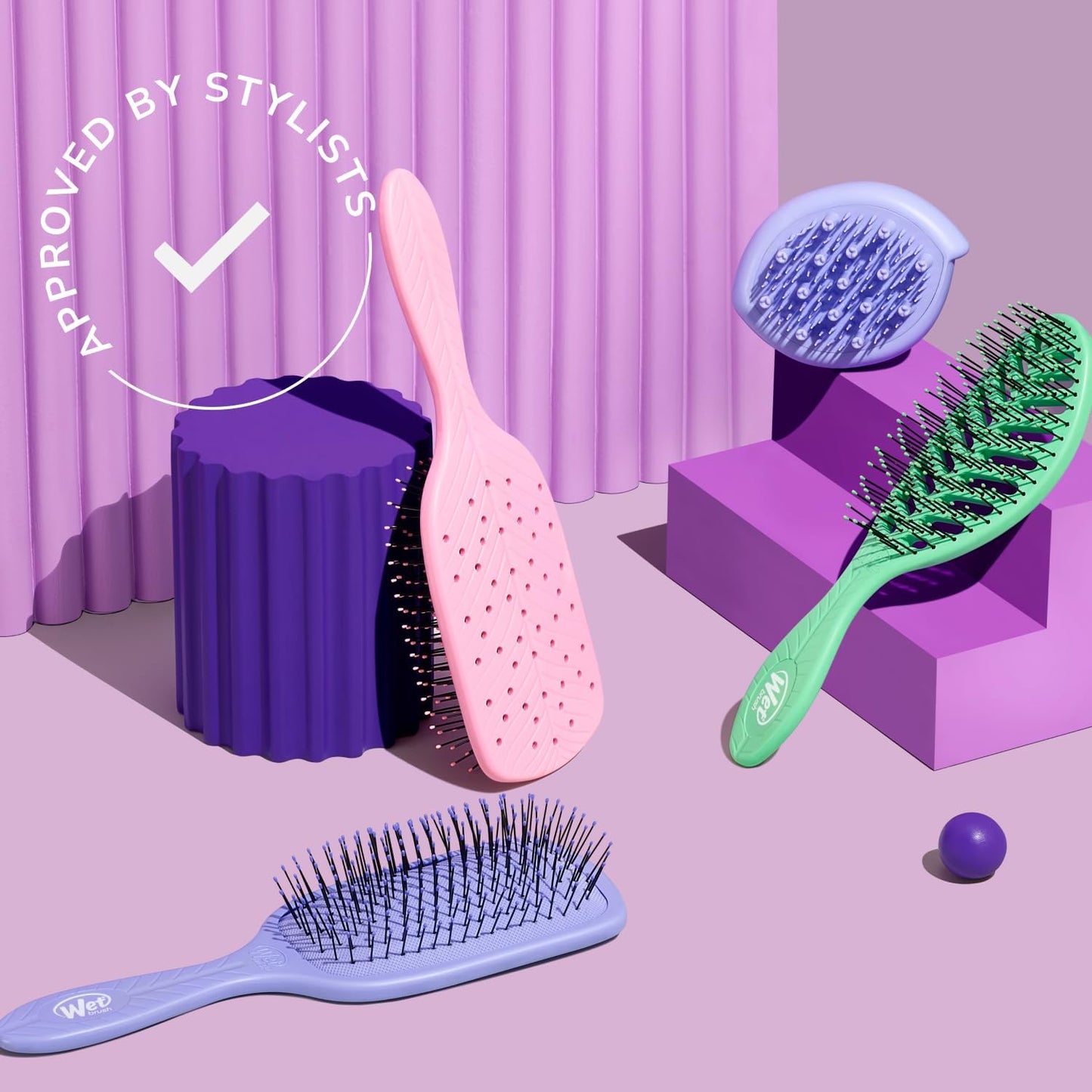 Wet Brush Go Green Mini Detangler: Gentle, Painless, Eco-Friendly Hair Brush for All Hair Types