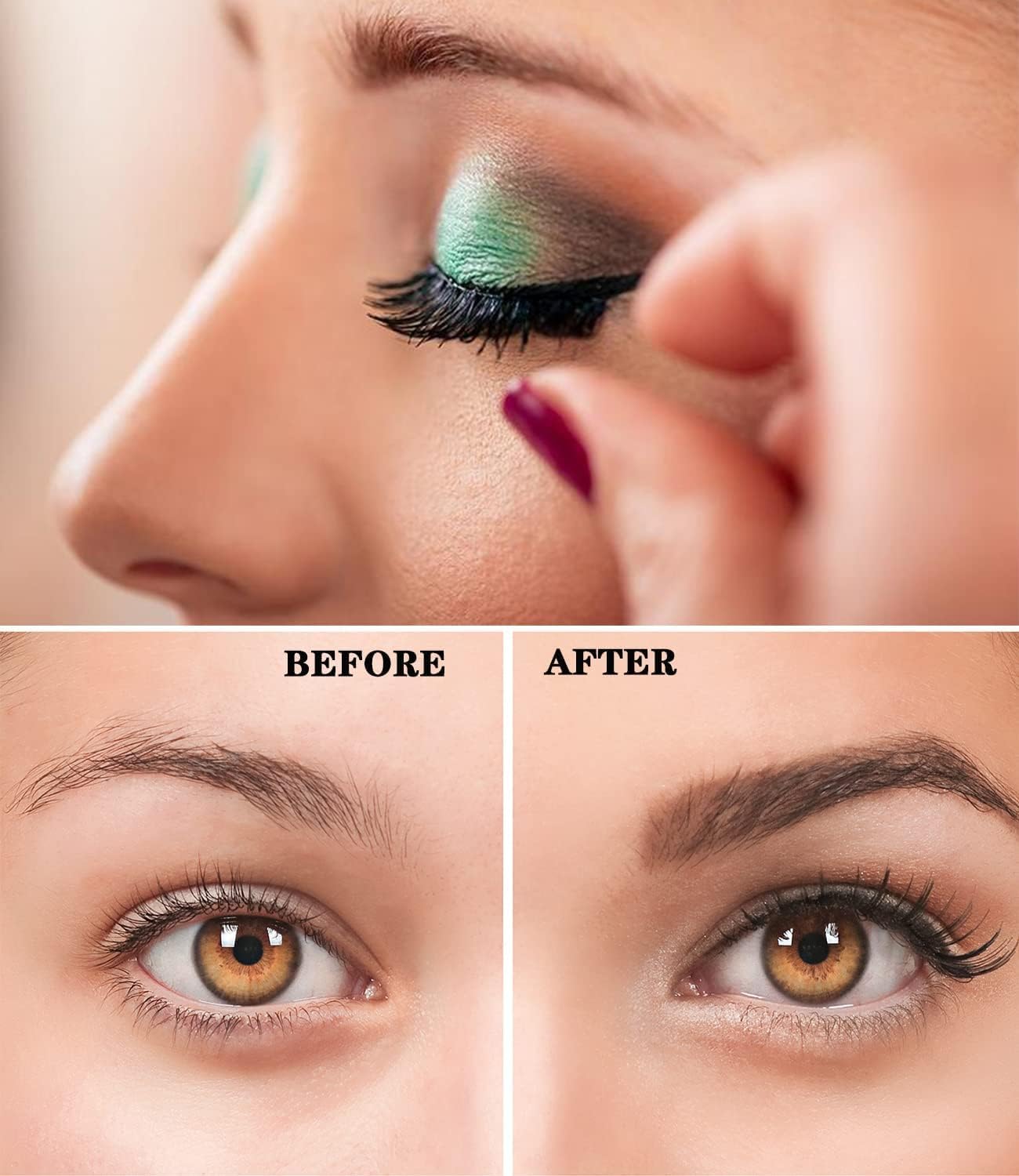 Chlffua 3D Magnetic Eyelashes Natural Look Waterproof Reusable