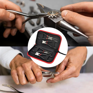 Dual‑Purpose Lock Ring Pliers 17.8 cm Carbon Steel with Non‑Slip Grip - Gomix Brands Outlet