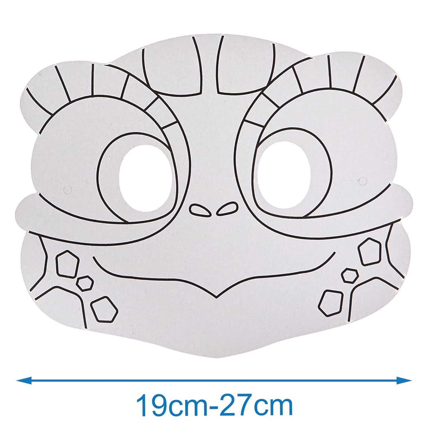 Baker Ross Reptile Coloring Mask Pack – 8 Fun Animal Costumes