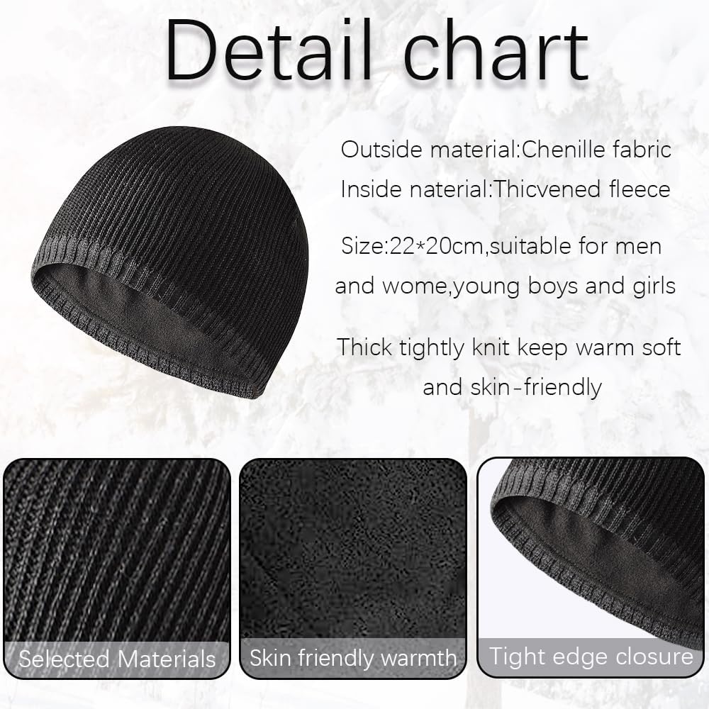 NLAND Warm Fleece Unisex Winter Hat – Soft Breathable Outdoor Cap