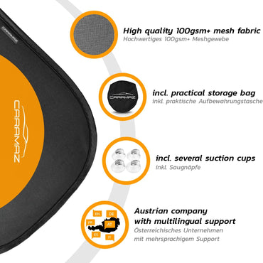 OptiDark Car Sunshade with Suction Cups for Babies and Pets