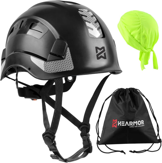 HEARMOR Mervex Vent Air Industrial Safety Helmet with Hi-Viz