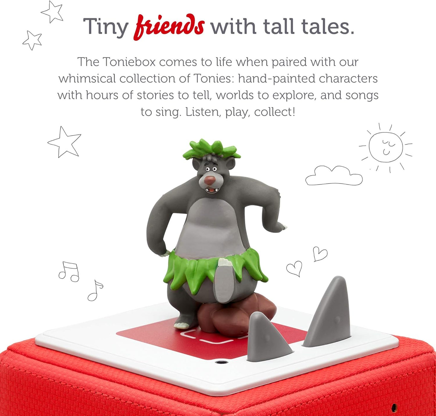 Tonies Baloo Jungle Book Audio Figurine – 4 Songs, Story, Kids