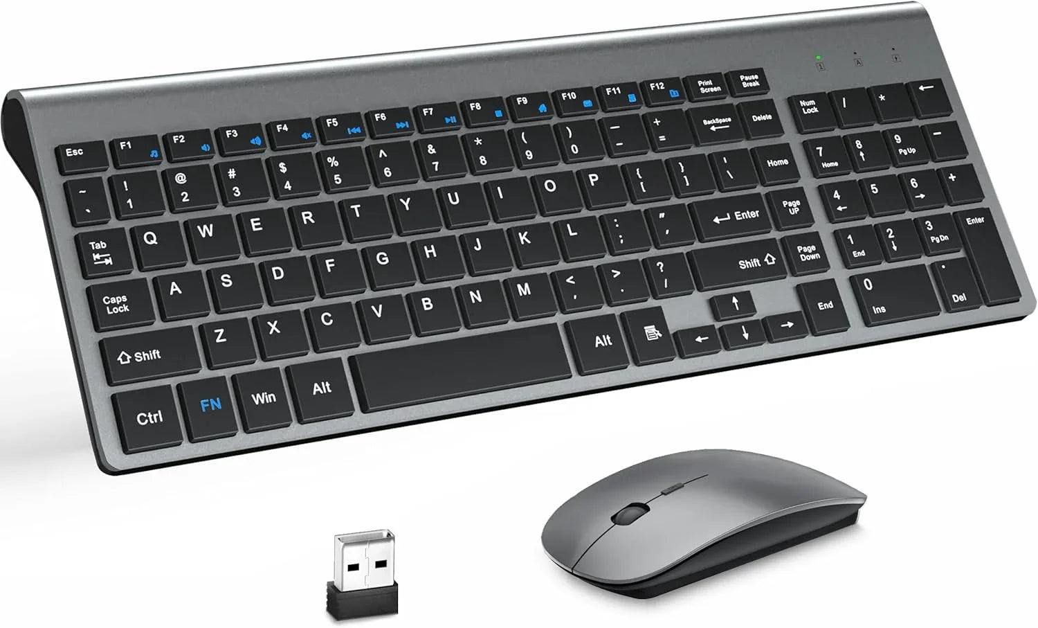 MOOJAY Ultra‑Slim Wireless Keyboard & Mouse Combo with Mouse Pad - Gomix Brands Outlet