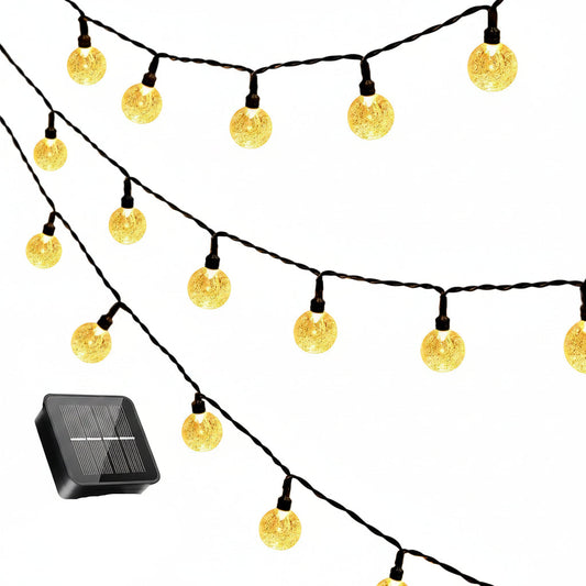 Yogle Solar String Lights Outdoor 30LEDs Crystal Ball IP65 Waterproof
