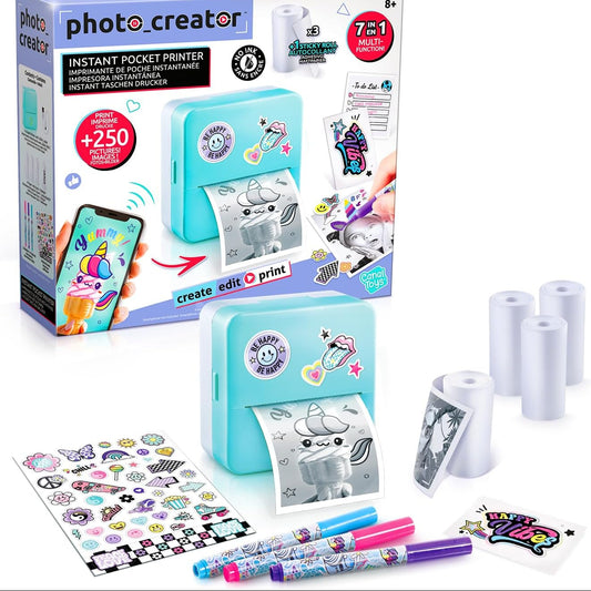 Canal Toys Photo Creator CLK 017 7-in-1 Mini Pocket Photo Printer