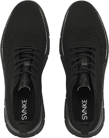 Men's Breathable Knit Casual Dress Oxford Lightweight Comfortable Sneakers