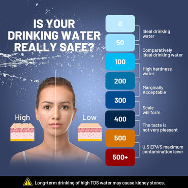 gliship 3-in-1 TDS EC & Temperature Digital Water Tester Portable Meter