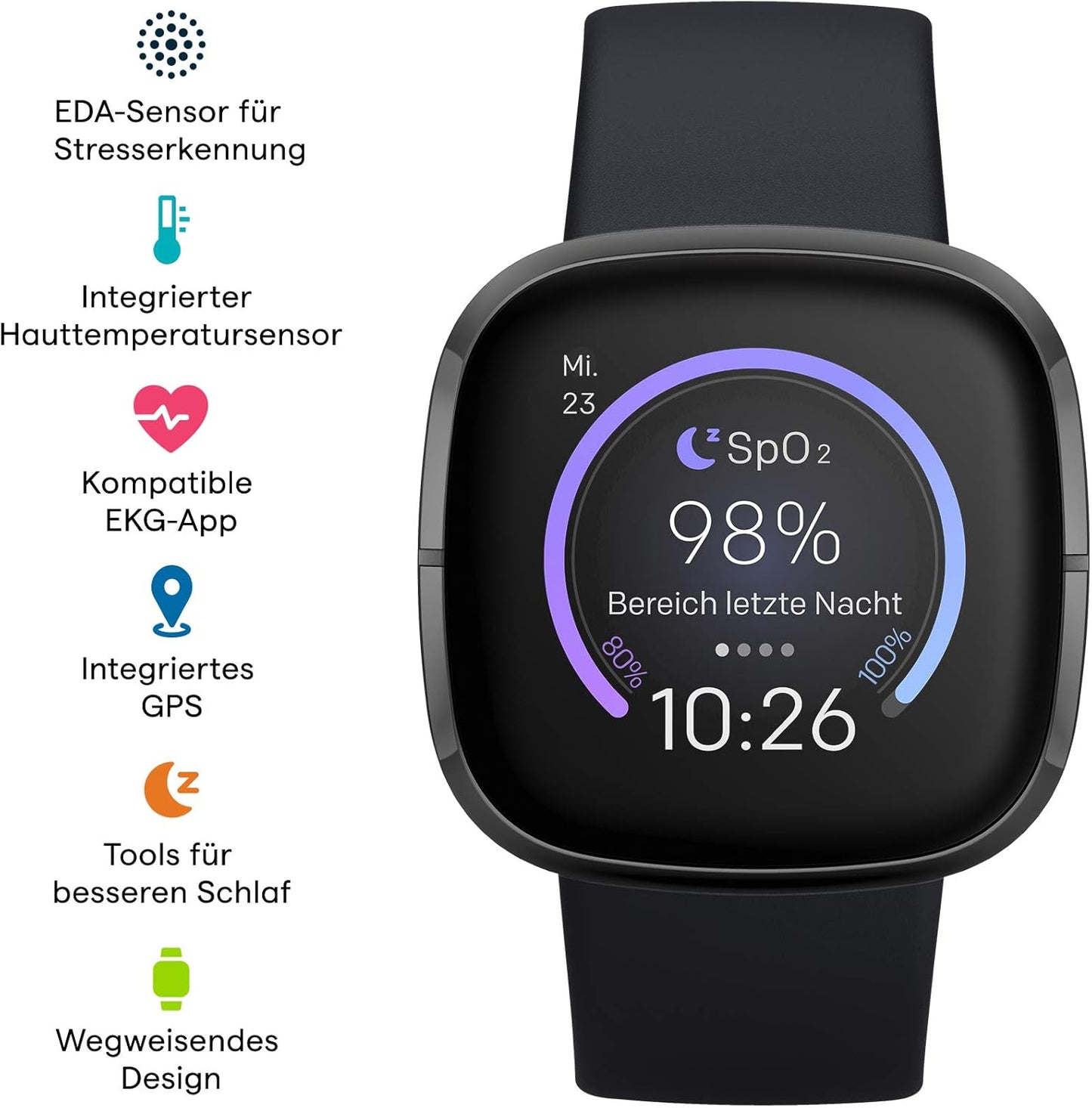 Fitbit Sense Advanced Health Smartwatch with Stress Management