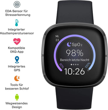 Fitbit Sense Advanced Health Smartwatch with Stress Management - Gomix Brands Outlet