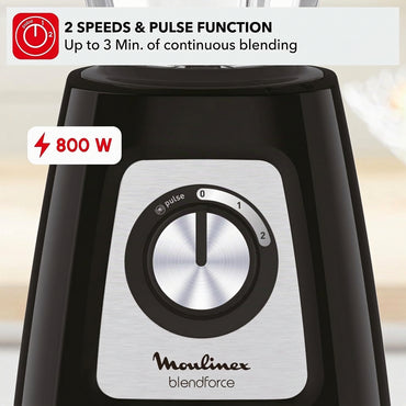 Moulinex Blendforce LM430810 Blender 1.75L 800W Black
